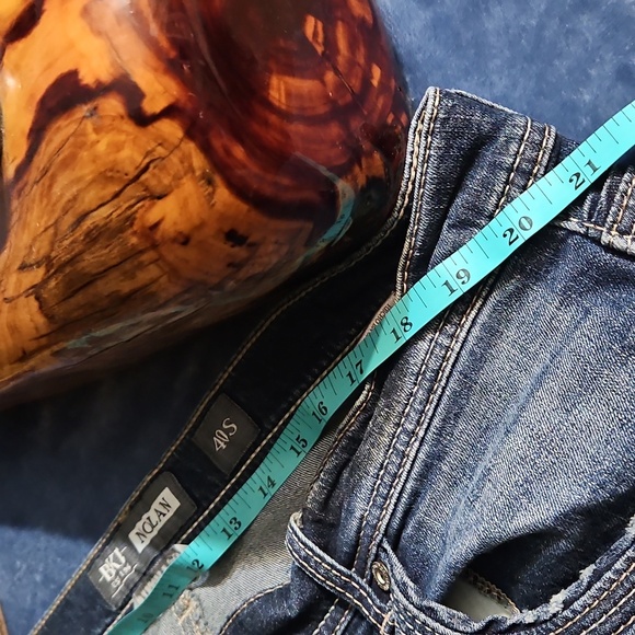 BKE Nolan Straight Dark Blue Denim Jeans 40S - Picture 10 of 16